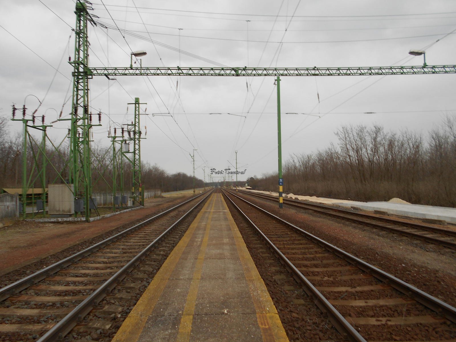 A Múzeumvasút átépítése, Fertőboz állomásnál.