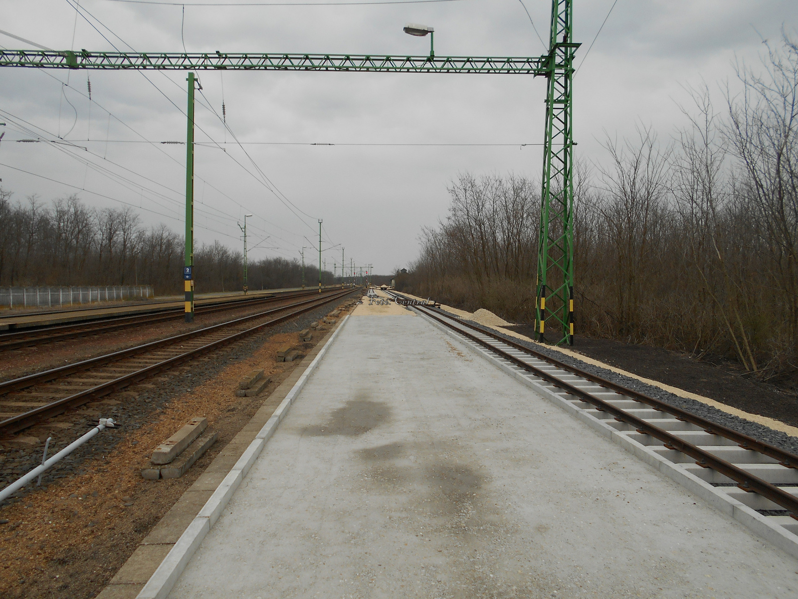 A Múzeumvasút átépítése, Fertőboz állomásnál.