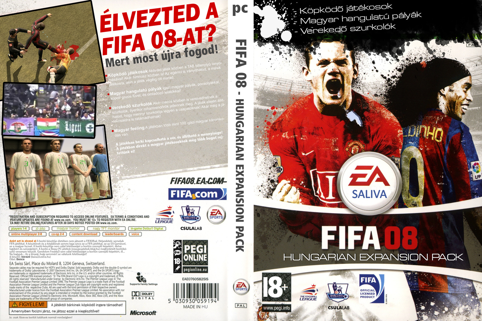 barazd borító FIFA08 Hungarian Expansion Pack