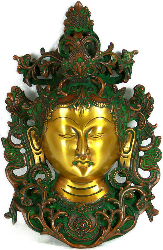 goddess tara wall hanging mask rq22