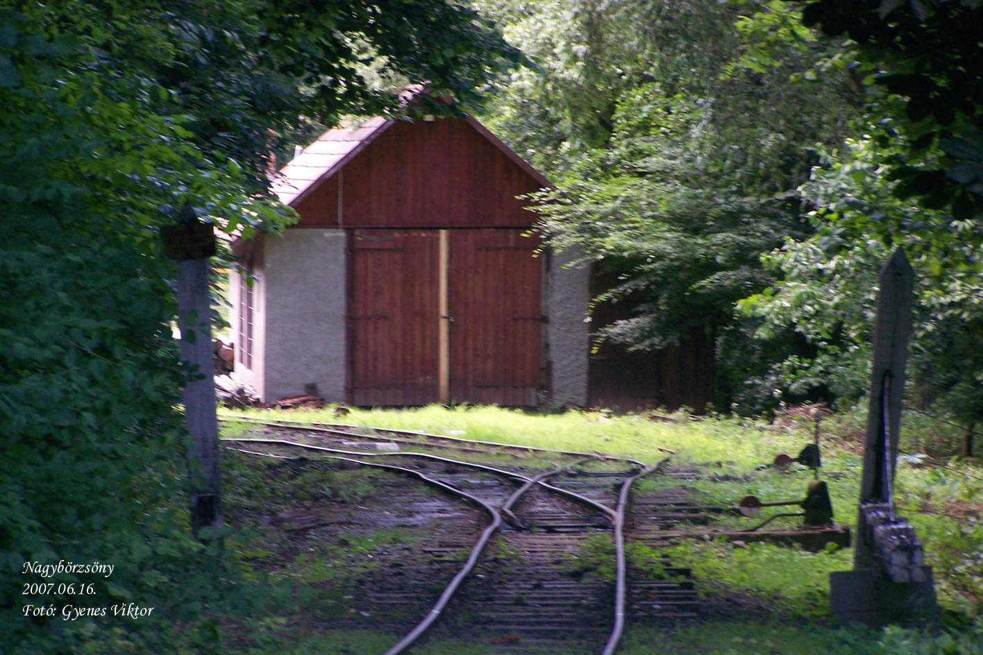 Nagybörzsönyi kisvasút fűtőház