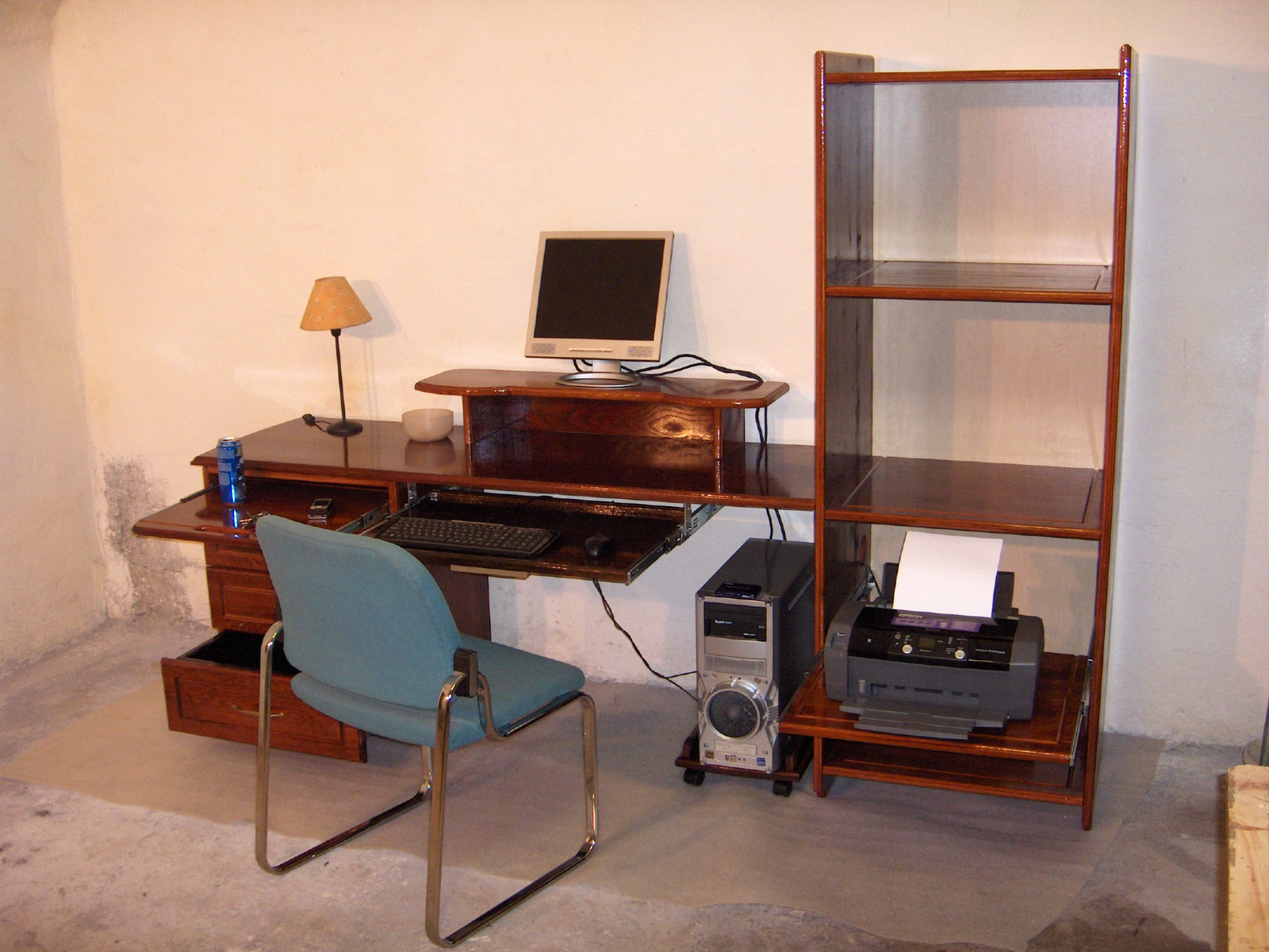uniq design oak computer desk (21)