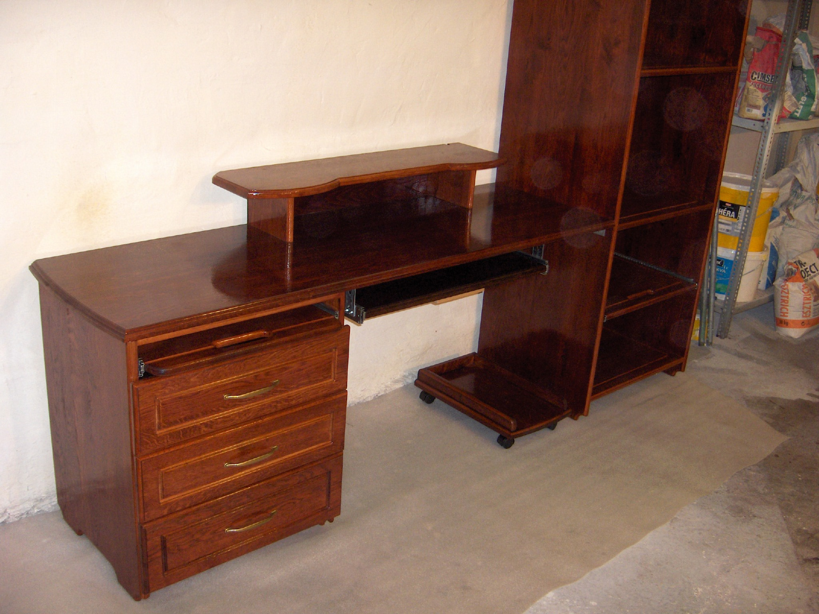 uniq design oak computer desk (37)