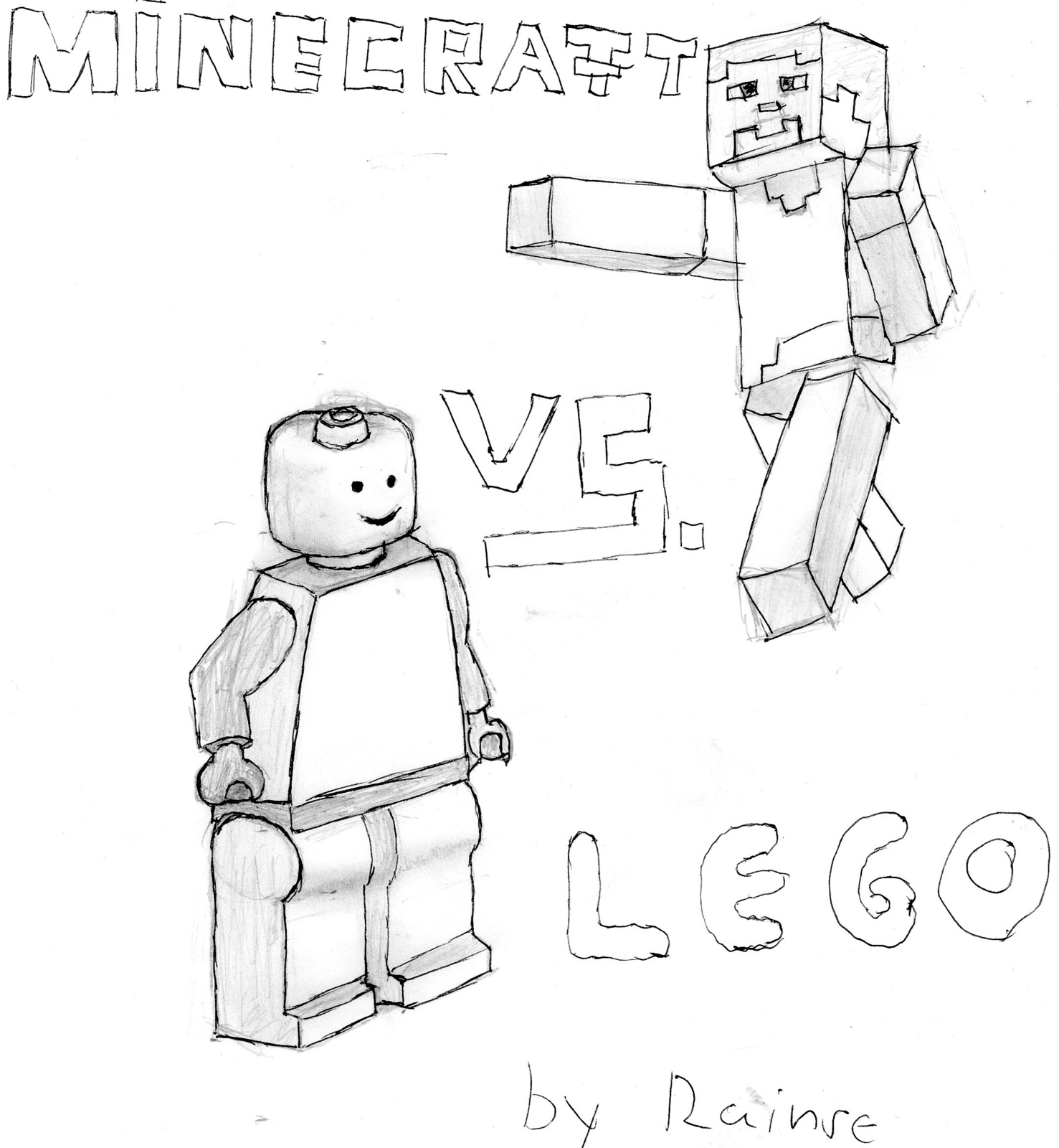 Minecraft VS. Lego