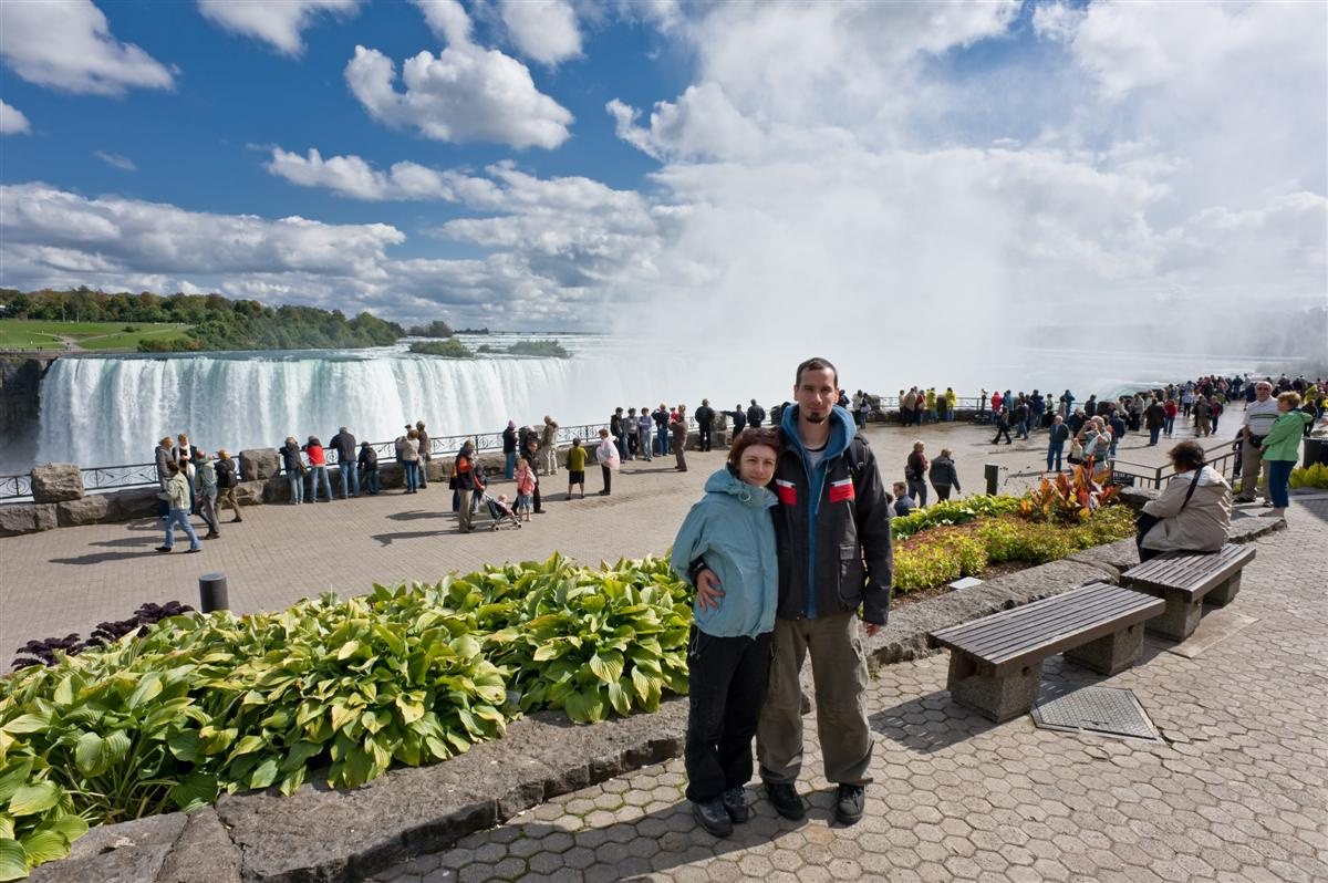 Kitta és én a Niagara vízesésnél