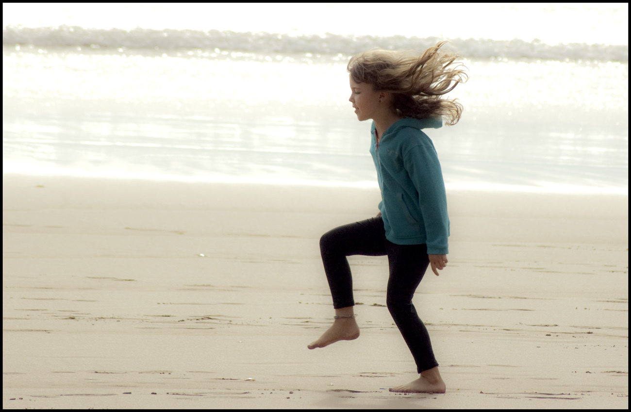 on the beach