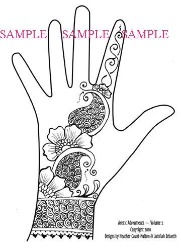 free henna hand drawing hearts stars aav2 sample2